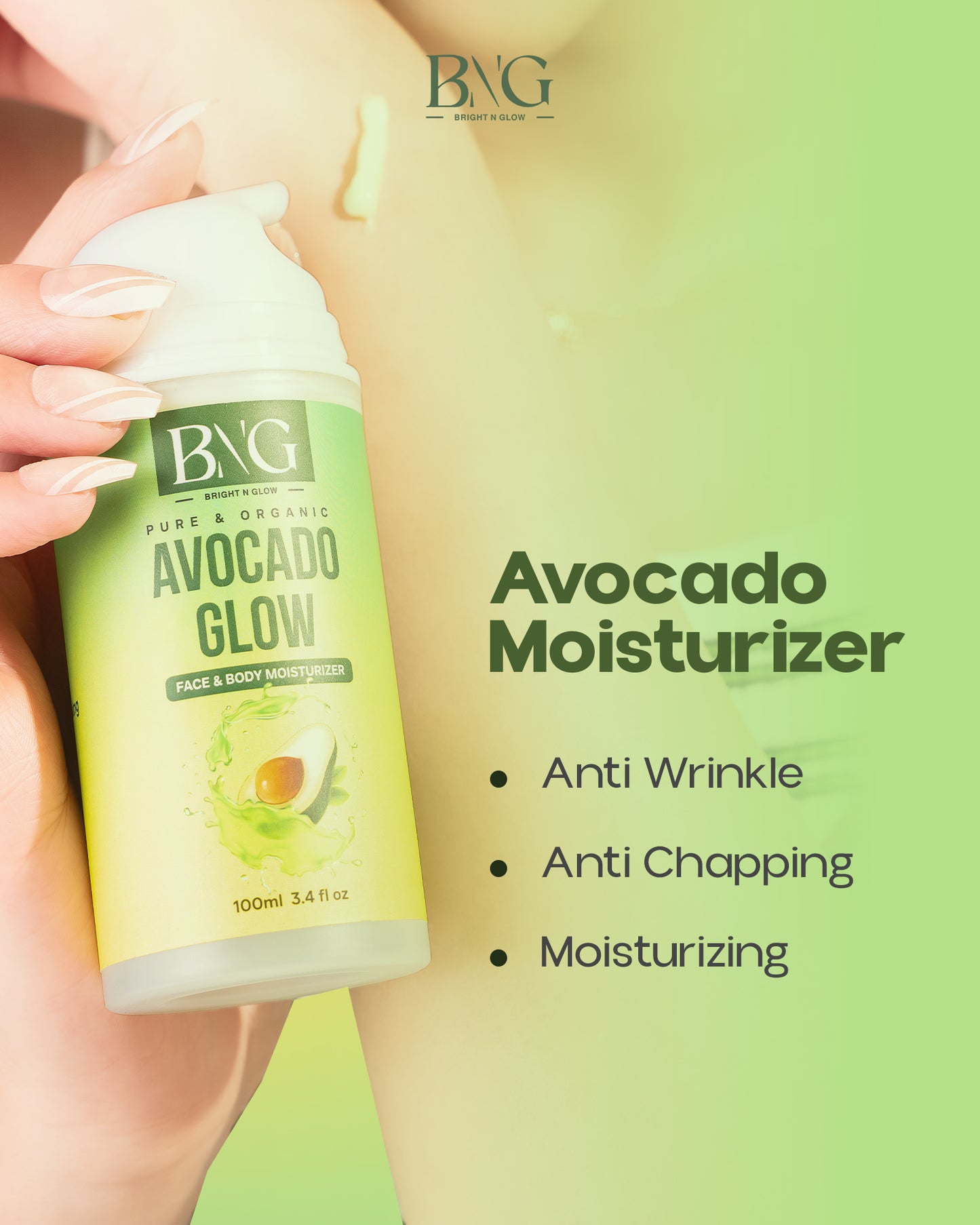 Avocado Glow - Face & Body Moisturizer